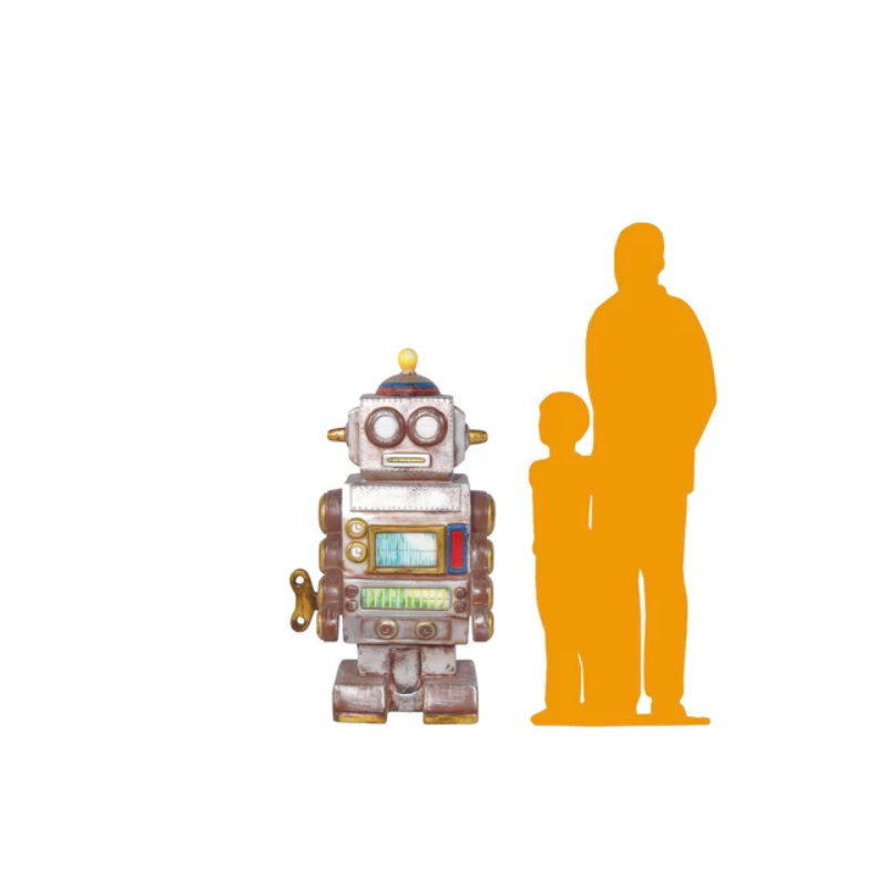 Statue jouet robot surdimensionnée