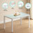 Latoyta Modern 5-Piece Rectangular Glass Top Dining Set with Cushioned Chairs-913626772