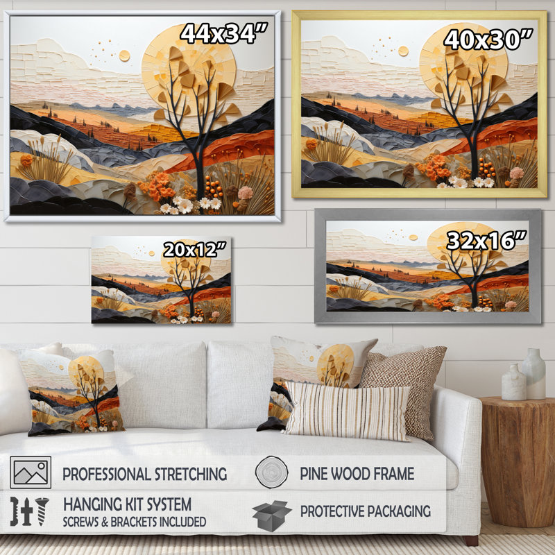 Canyon Mirage I sur toile, H 24 po x l 32 po x P 1 po, Toile tendue