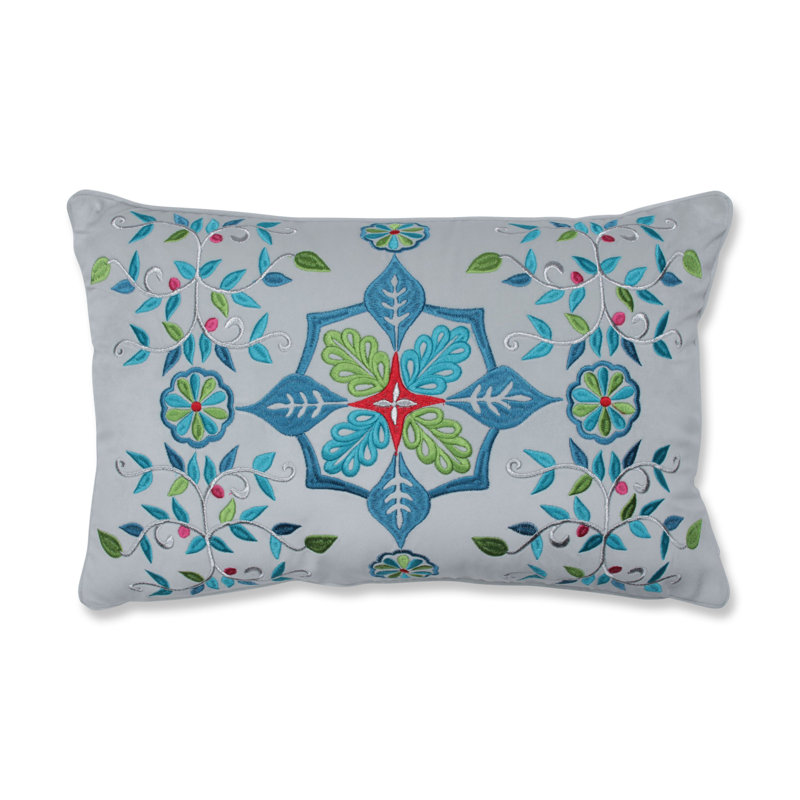 Geometric Feather Reversible Throw Pillow
