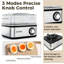 OSTBA 8‑Egg Electric Egg Cooker Machine, 500W Stainless Steel Egg Steamer with Timer, Buzzer, Auto Shut‑Off & Poaching Bowl for Hard‑Boiled Eggs