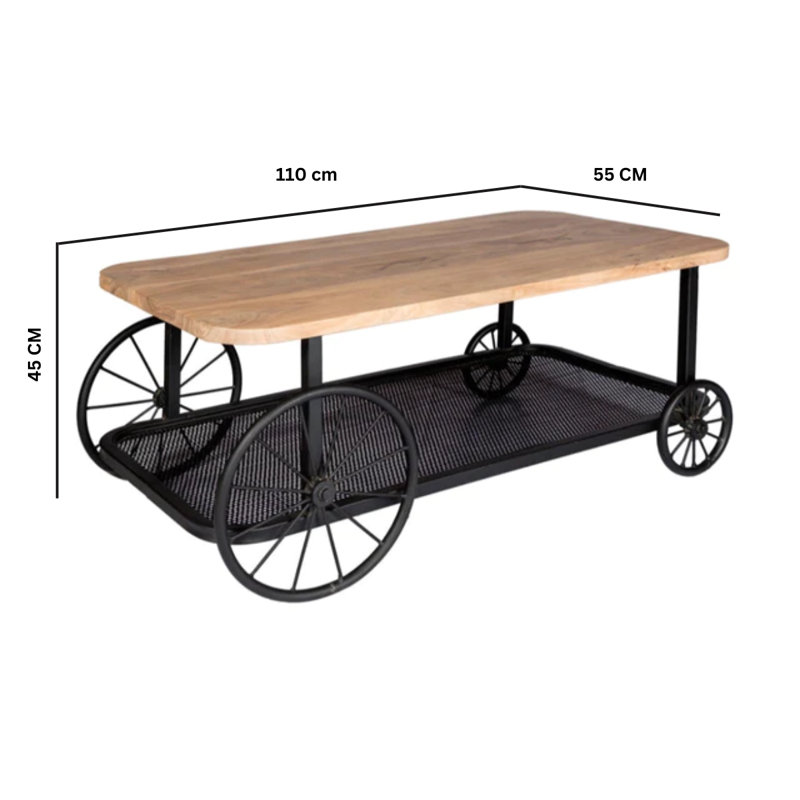 Jemma Abstract Coffee Table with Storage