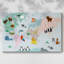 Carte animalière avec toile tendue-350335250