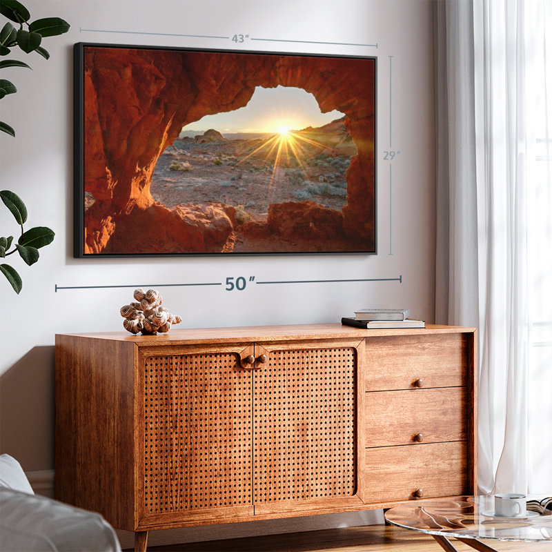 Nature «Red Rock Canyon Sunrise Wall Art», H 29 po x l 43 po