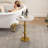 Modern Metal Accent End Table With Marble Table Top Adjustable Height Side Tables For Living Room Or Bedroom-1827439360
