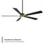 Ventilateur de plafond 65 po rotatif à DEL 65 po avec télécommande et éclairage inclus-96629290
