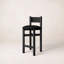 Teddy Upholstered Stool with Solid Wood Frame