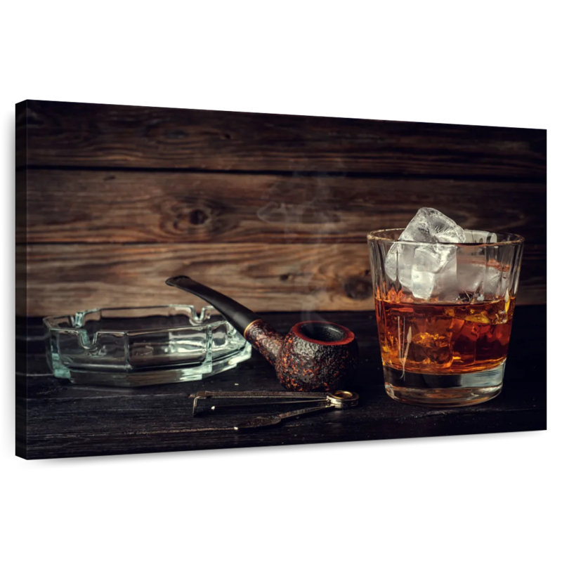 Yarlin Whiskey And Pipe, 30" H x 45" W