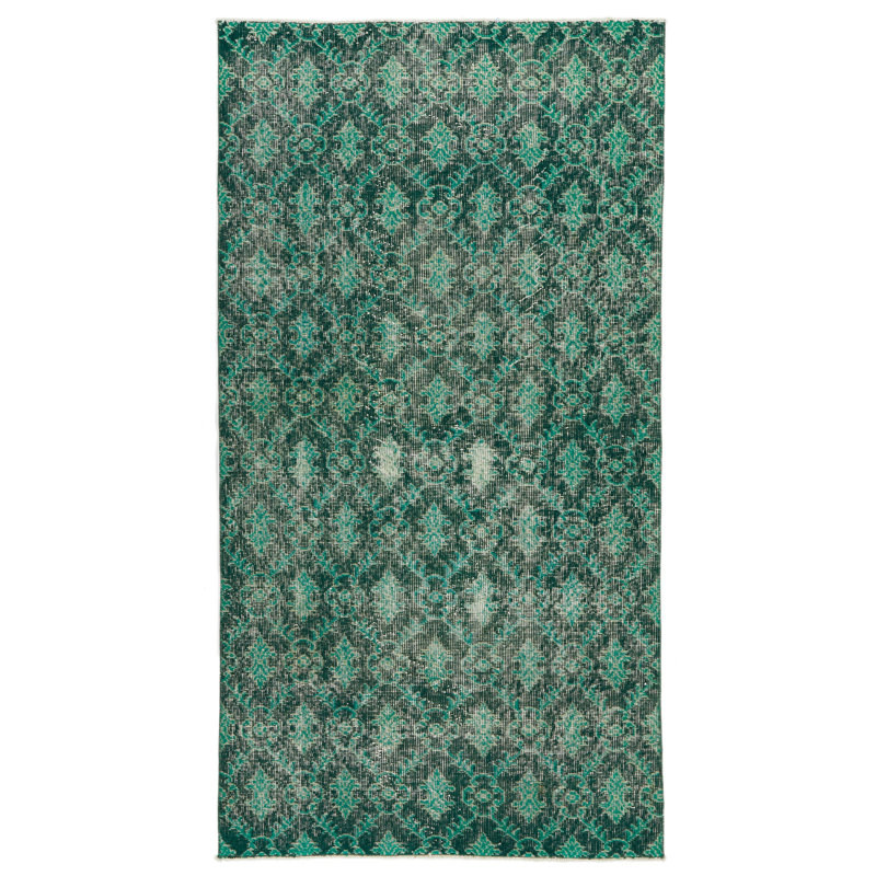 Tapis de couloir anatolien vert 3x7