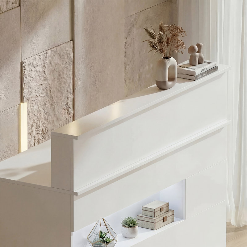 Locakable Reception Desk With LED Lights