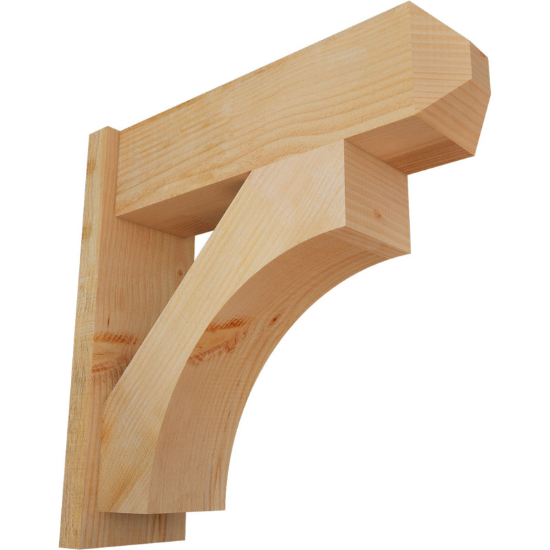 Persienne en bois rustique Westlake Craftsman, P 26 po x H 26 po, Sapin Douglas de 8 po (sciage brut)