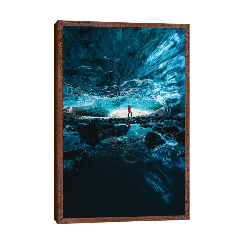 Iceland III by Daisuke Uematsu - Print on Canvas, 66.04cm H x 45.72cm W x 3.81cm D, Classic Brown Wood Framed