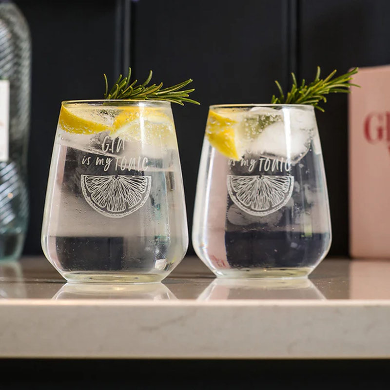 445ml Stemless Wine Glass Set