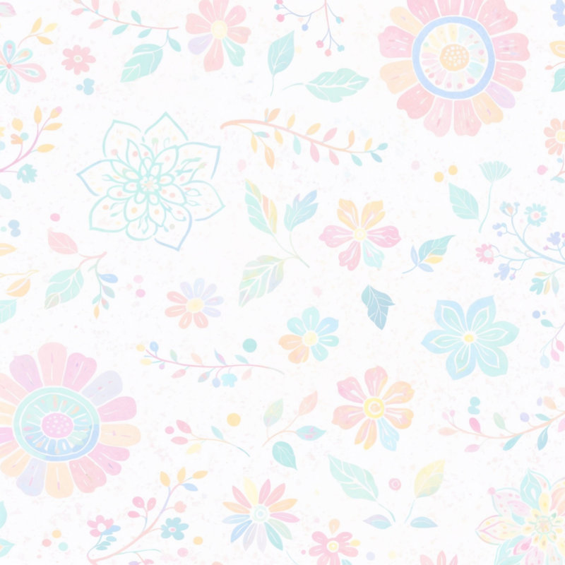 Tapis de bain à motif floral, 34 po L x 21 po L, Light Pink Light Blue