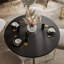 Extendable Round Metal Base Dining Table-1563213449-1563213557