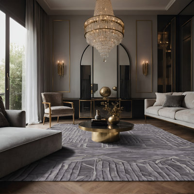 Tapis rose soyeux et moelleux