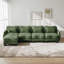 Canapé en L chenille avec 1 repose-pieds mobile, canapé modulaire surdimensionné à 4 places avec coussins de taille exquise, facile à assembler-1720406774-1720406770