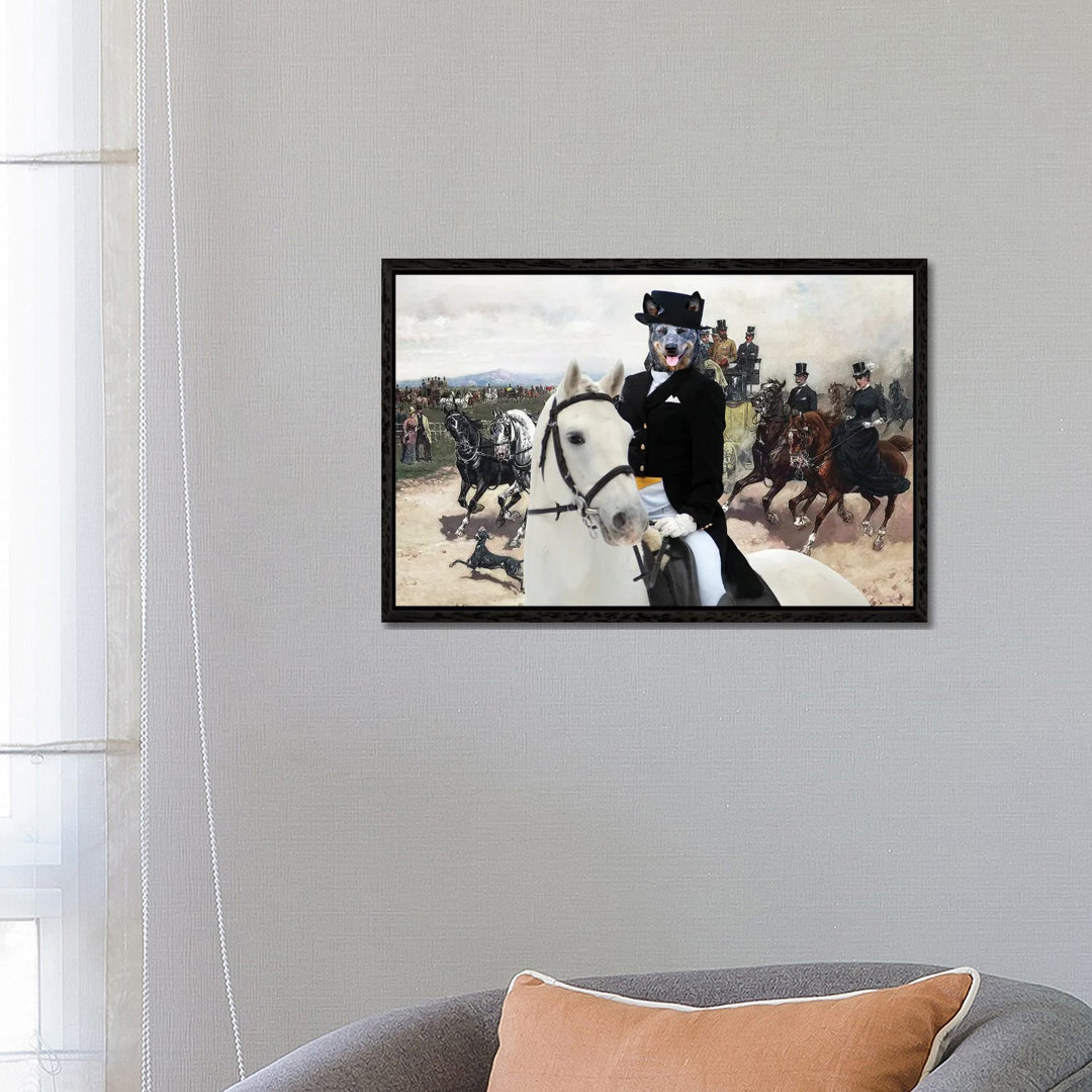 Australian Cattle Dog The Return From Capannelle von Nobility Dogs - Gallery-Wrapped Canvas Giclée on Canvas