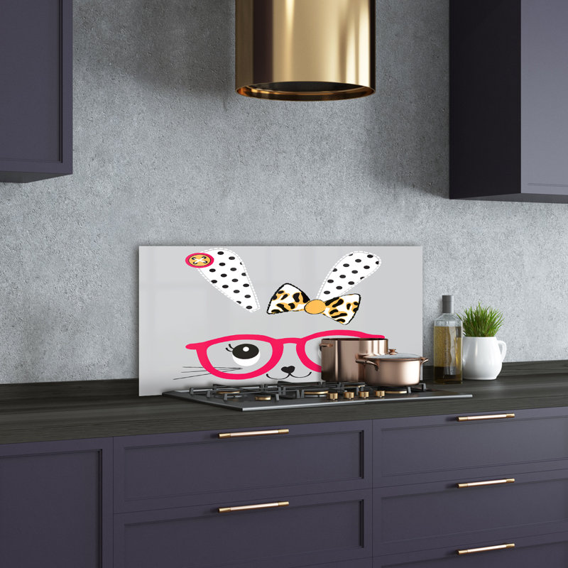 Aquilina 50cm W x 100cm L Glass Peel and Stick Panel