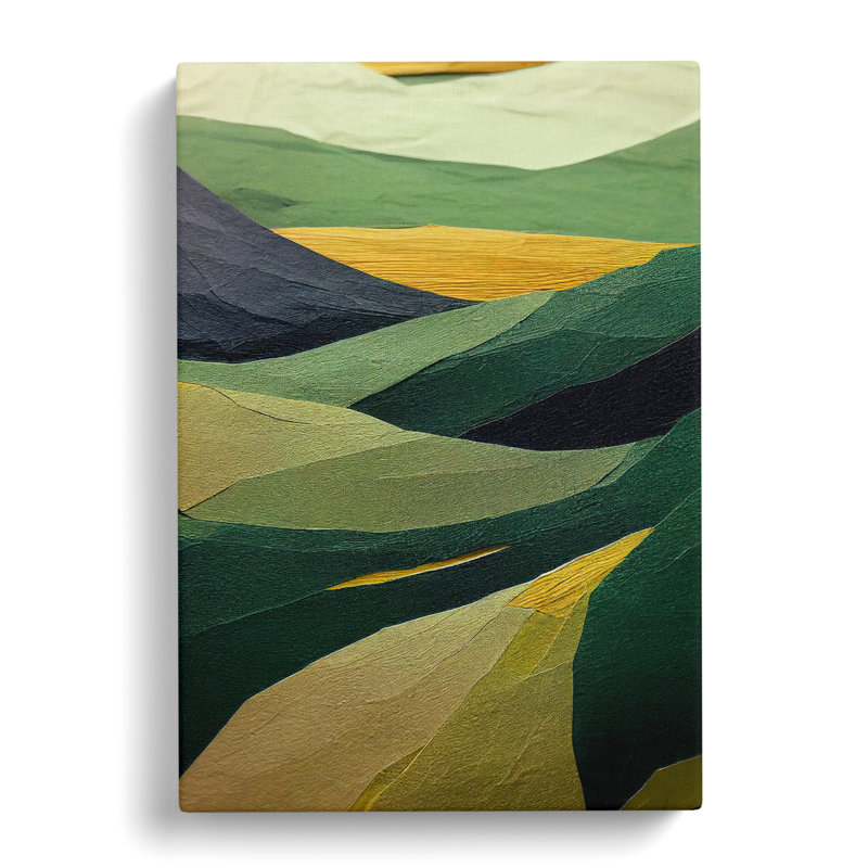 Kempner Japanese Forest Torn Paper - Wrapped Canvas, 50cm H x 35cm W x 3cm D