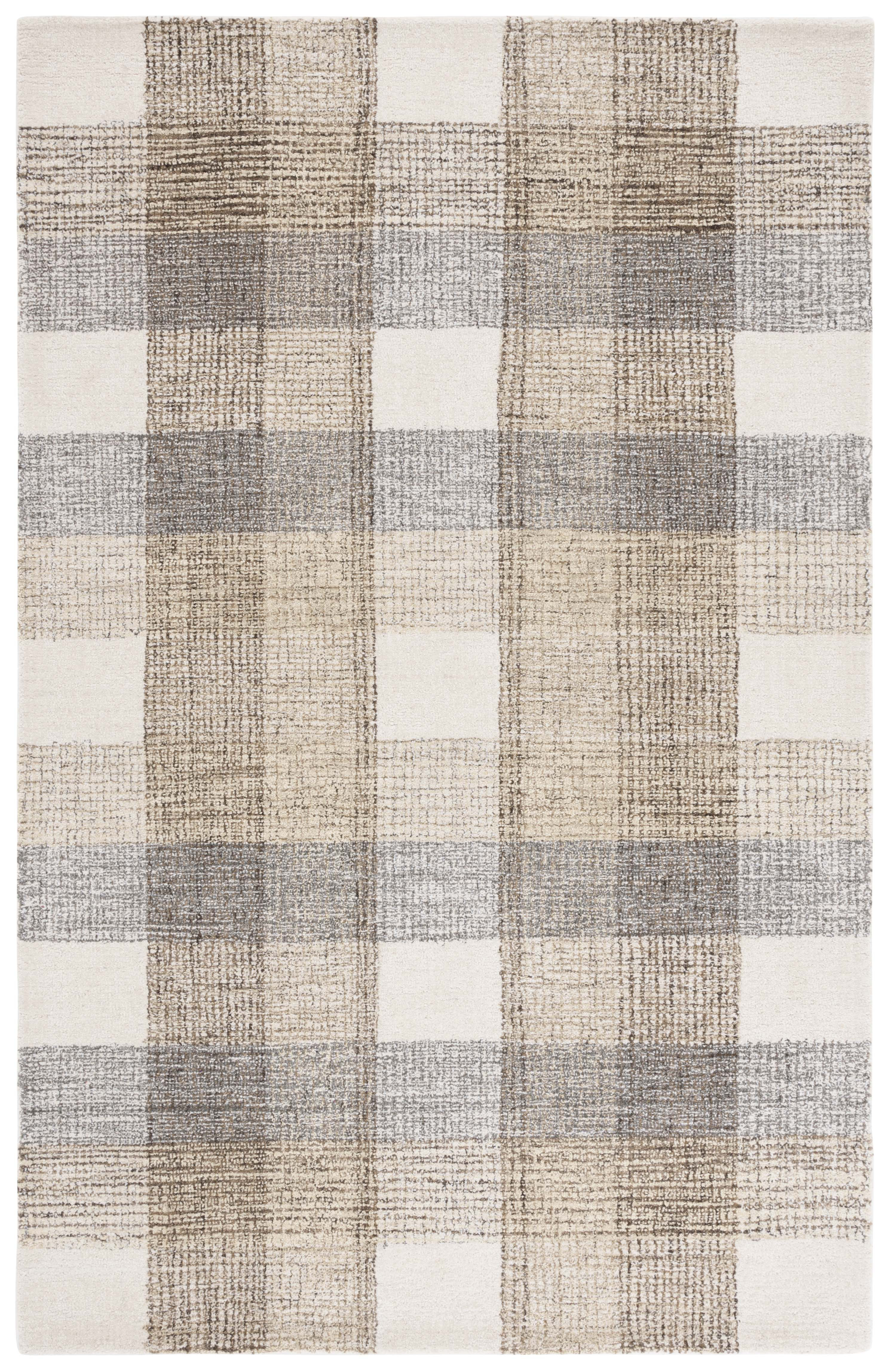 Gracie Oaks Genre Hand Tufted Wool;Cotton Plaid Rug - Wayfair Canada