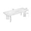 102.36" Nut-brown Free form Solid Wood Dining Table-574769877