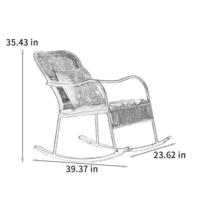 Chaise berçante moderne haut de gamme et confortable