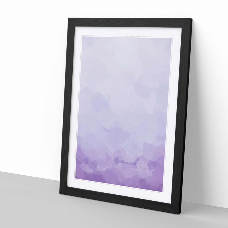 Italian Mountain Top in Abstract - Framed Print, 48cm H x 36cm W x 2cm D, Black Framed