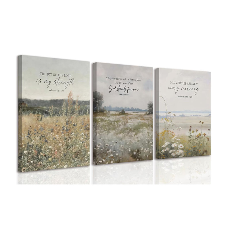 3 Piece Wrapped Canvas Print, 40 cm H x 30 cm W