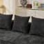 Canapés, canapé-lit pliant convertible moderne pour le salon et la chambre à coucher Studio | Noir | Chenille-1168408567