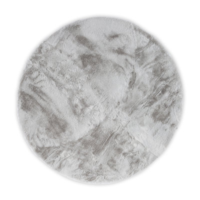 Machine Woven Silver Indoor Rug