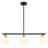 Kaynen 3 - Light 31.5'' Modern Linear Glass Globe Kitchen Island Pendant Light With Milk White Glass Shades For Entryway Hallway Foyer Kitchen Island Stairway - 31.5"w X 7.48"h-1102650199