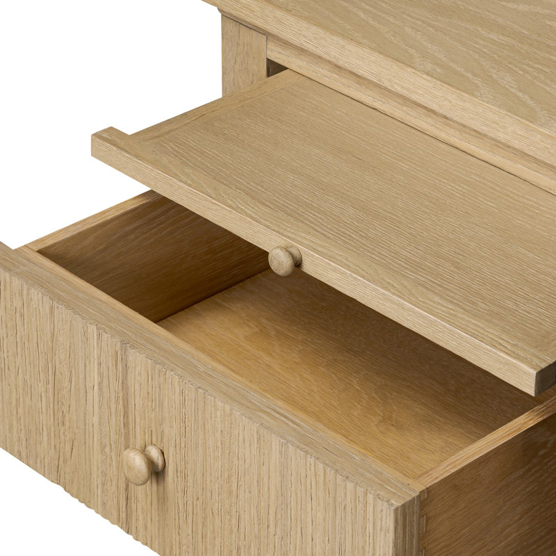 Executive Desk, Light Weathered Oak