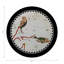 Zodiac Pisces Black Vegan Leather Round Coasters-1341312954