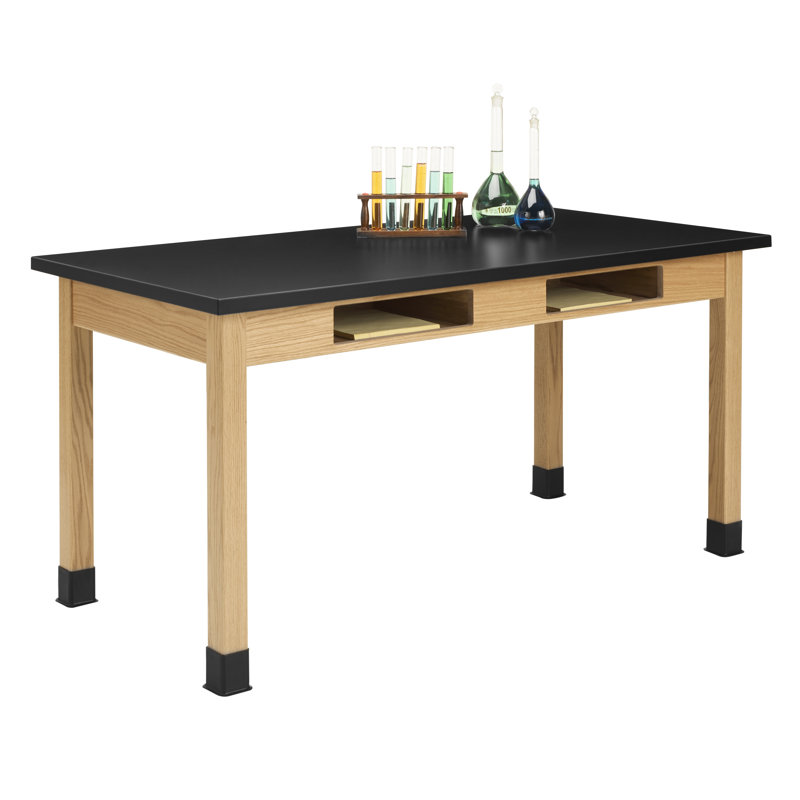 Tablier simple, H 30 po x l 72 po x P 36 po, Plateau en résine phénolique, Chêne