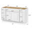 Base de meuble-lavabo simple 57 po seulement-94526505