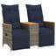 Canapé de patio inclinable 2 places Vidaxl-116119990-116119992