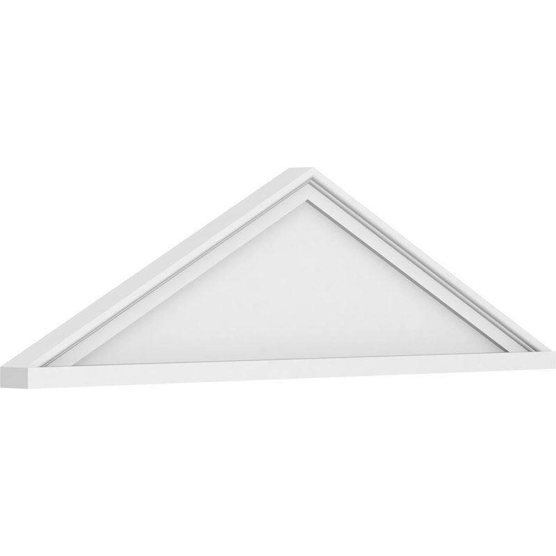 Pédement en PVC de qualité architecturale à sommet pointu (pas 6/12), H 11 po x l 40 po x P 2 po
