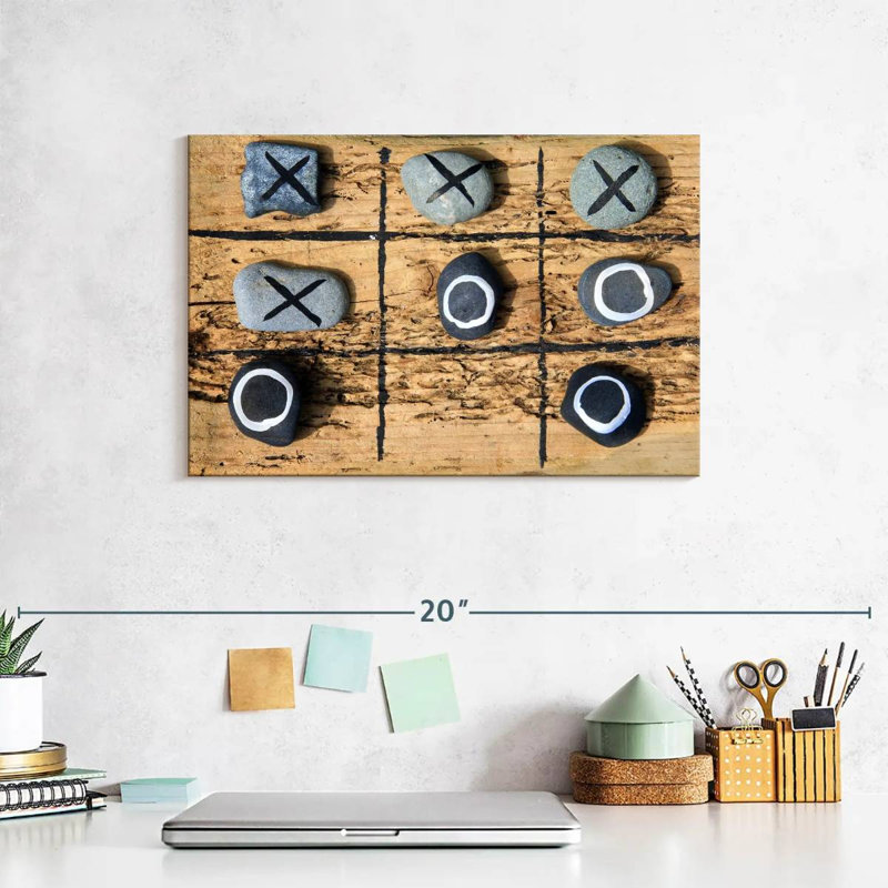 Jeu de Senne Tic Tac Toe, H 8 po x l 12 po