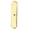 Contemporary Metal Knob Backplate
