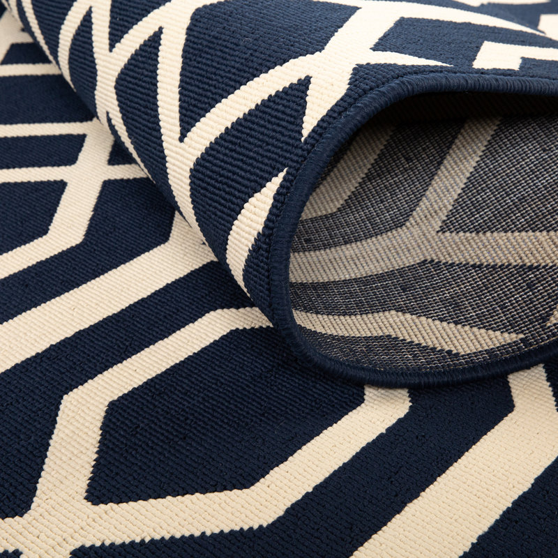 Daurice Geometric Indoor / Outdoor Rug, Rectangle 5'3" x 7'3"