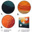 «Teal Orange Op Art», impression abstraite sur métal-23139973