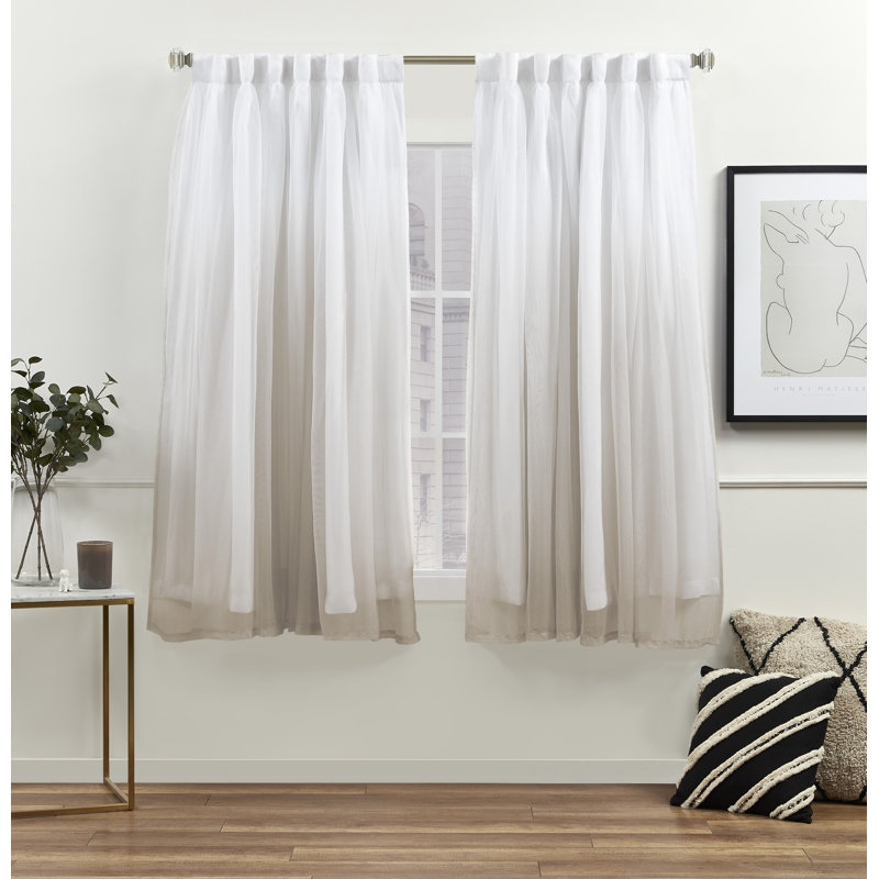 Dare Room Darkening Curtain Pair, 52" W x 63" L, Champagne