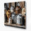 «Farm Milk Cans Brown», art mural en métal