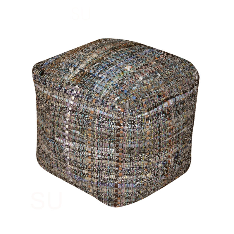 Koki Handcrafted Fabric Pouf