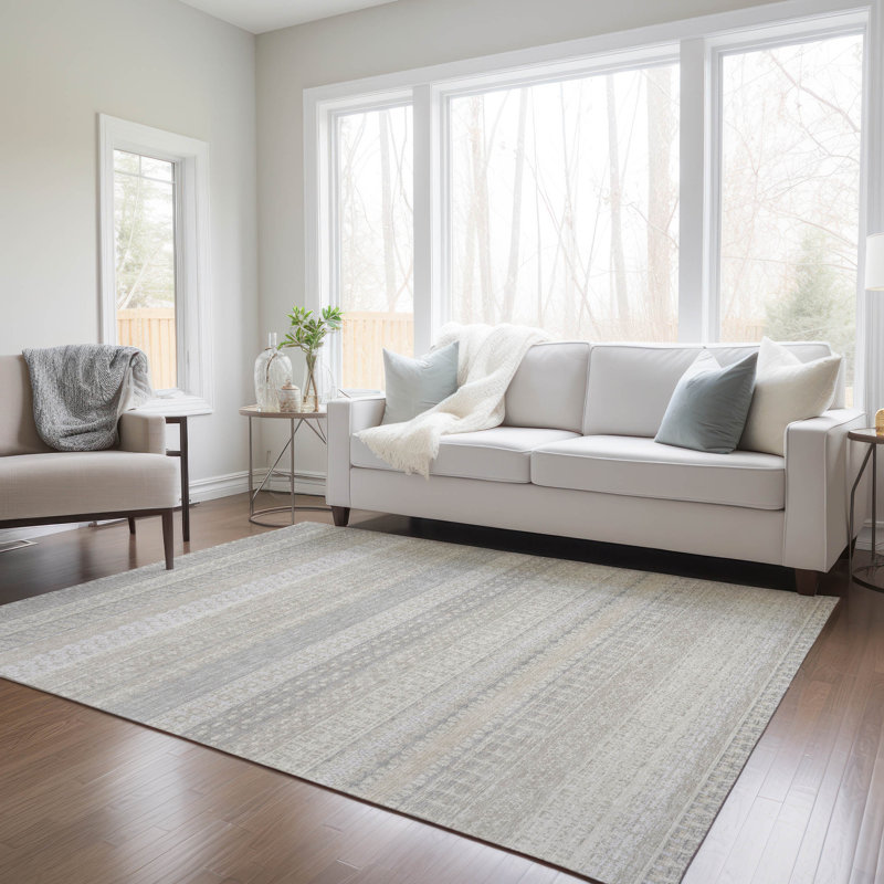 Tapis intérieur / extérieur Jazlynn, Rectangle 2 pi 6 po x 3 pi 10 po