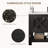 35" Farmhouse Bathroom Freestanding Vanity,with Ceramic Sink and Open Shelf-1864847568