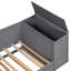 Lit de jour avec accoudoirs de rangement, lit gigogne et station de charge-1492689305