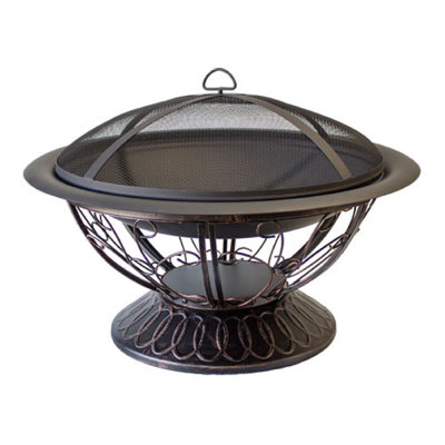 Spill the tea Round Steel Wood Burning Smokeless Fire Pit
