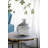 Vase-Black-And-White Swirl